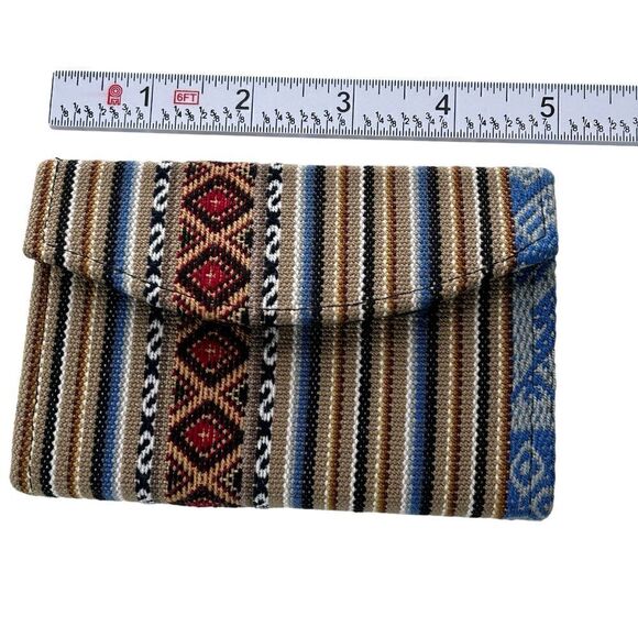 Wallet Women's Tapestry Snap Closure, Interior Card Slots, Zip Card Compartment - Picture 3 of 7